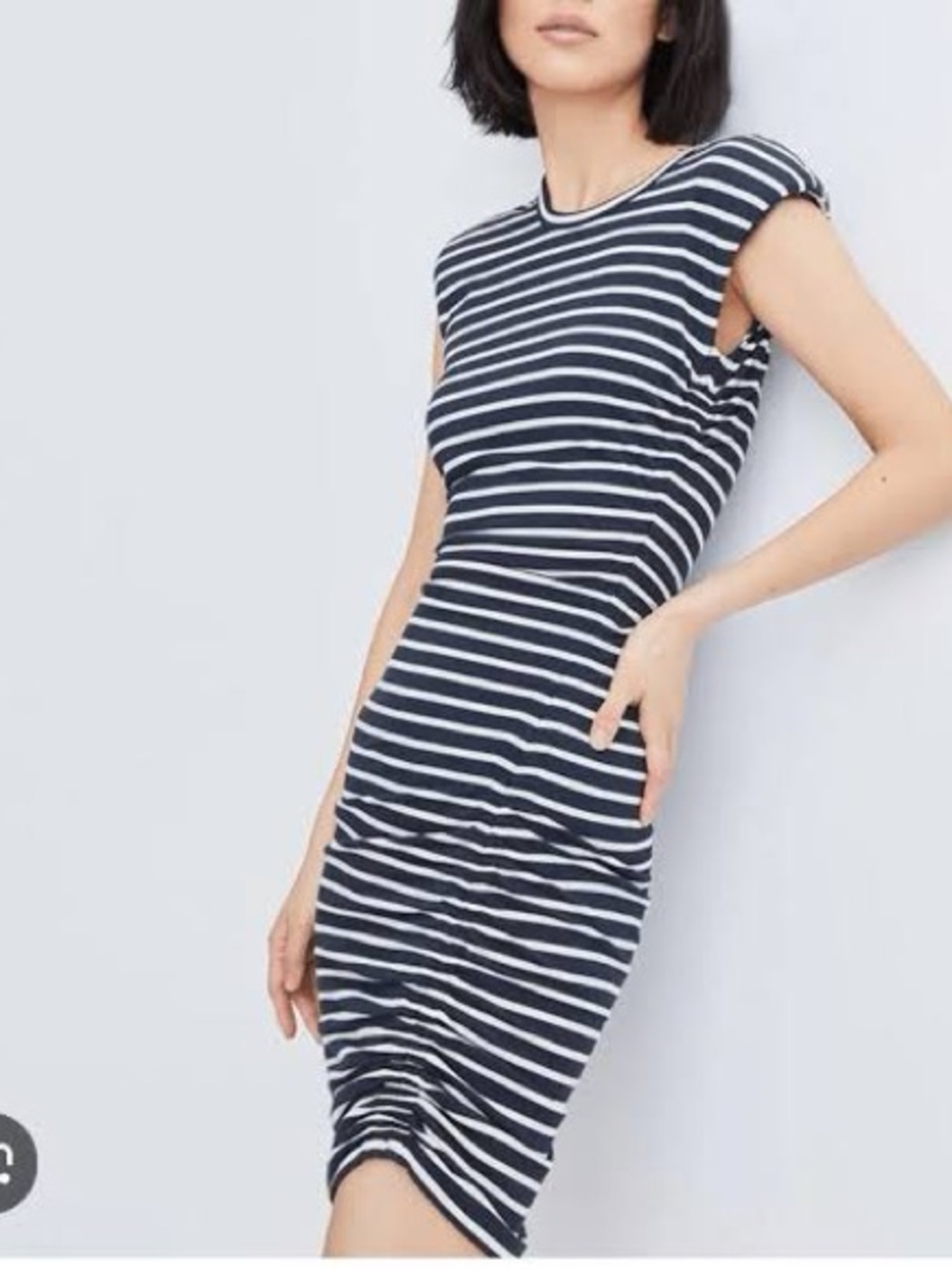 NWT VERONICA BEARD BROMPTON Striped Navy and White DRESS SIZE S